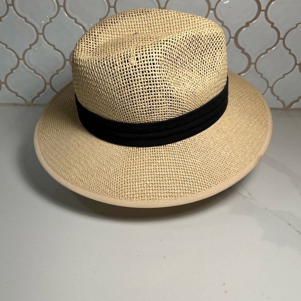 Panama Jack Cream and Black Hat